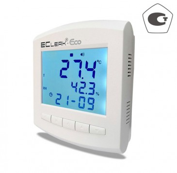 Измеритель-регистратор EClerk-Eco-M-RHT-11 температуры и относительной влажности воздуха, с дисплеем